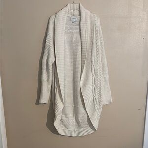 Cozy Cream Open Front Sweater